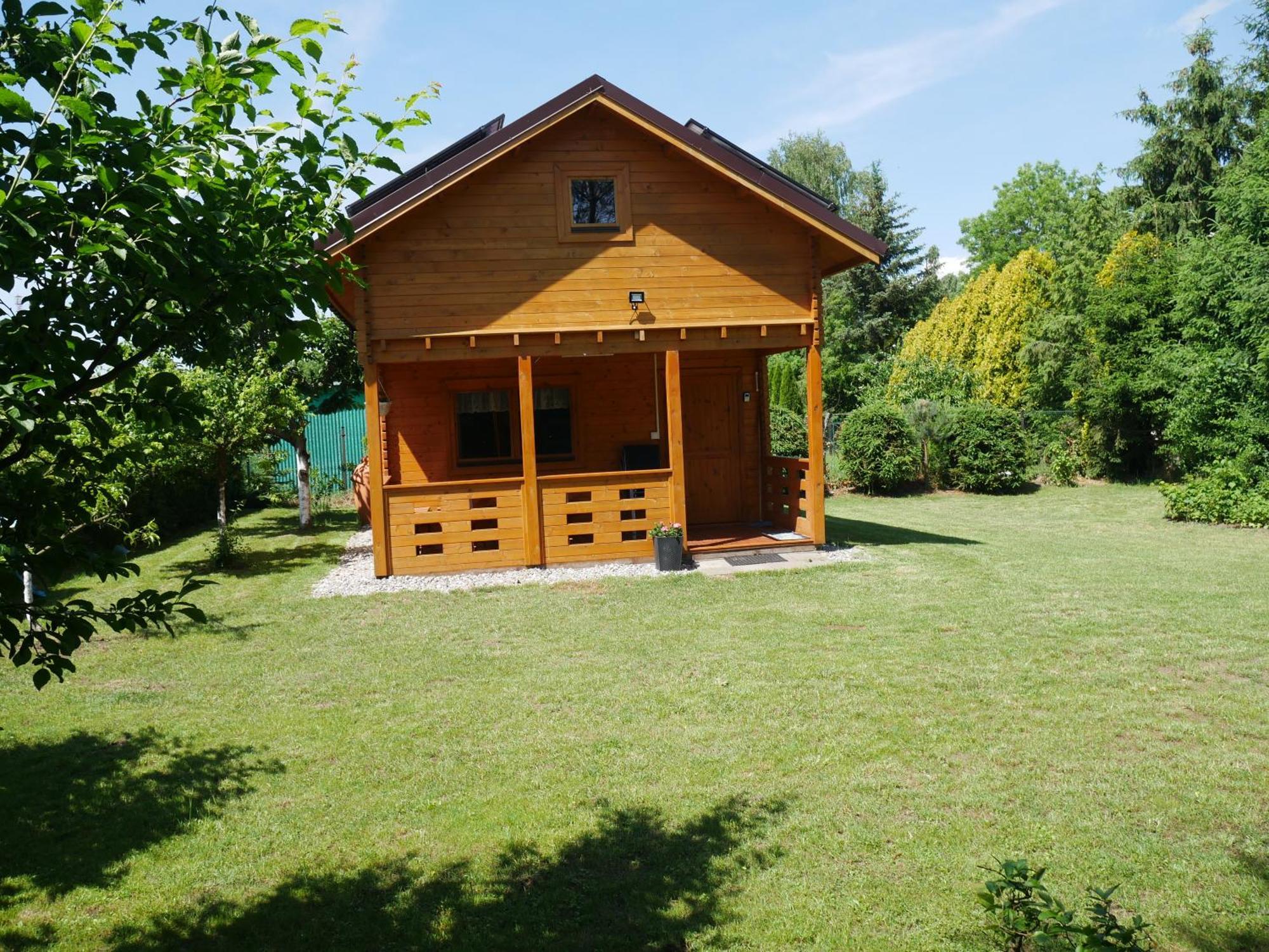 Domek Letniskowy Drewniany Nad Jeziorem Strzeszowskim Nowy Exterior foto